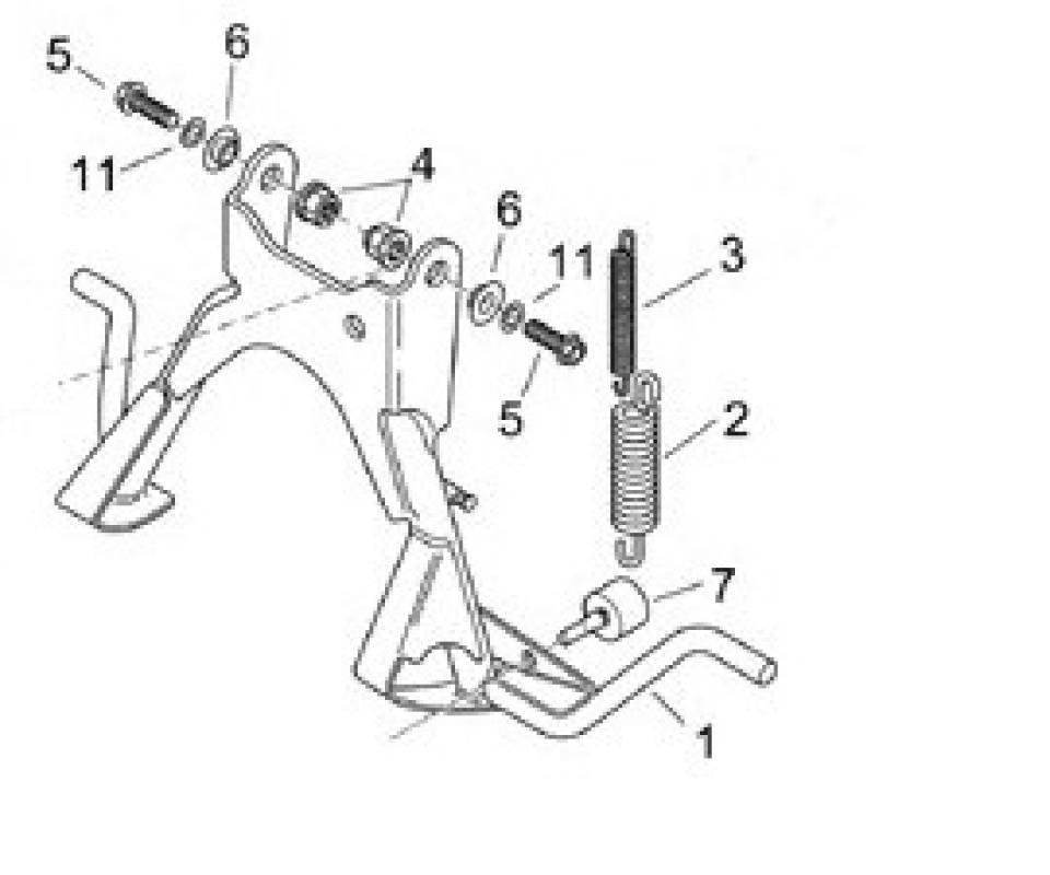 Ressort origine pour moto Aprilia 1200 ETV caponord 2013-2014 8221204 Neuf