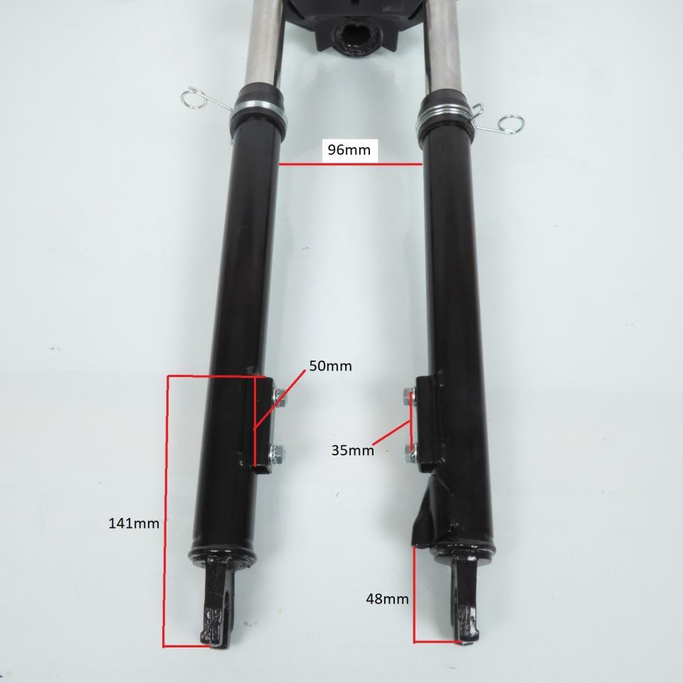 Fourche noire pour mobylette Peugeot 103 RCX Après 1996 5L ECO Ø26mm cyclo