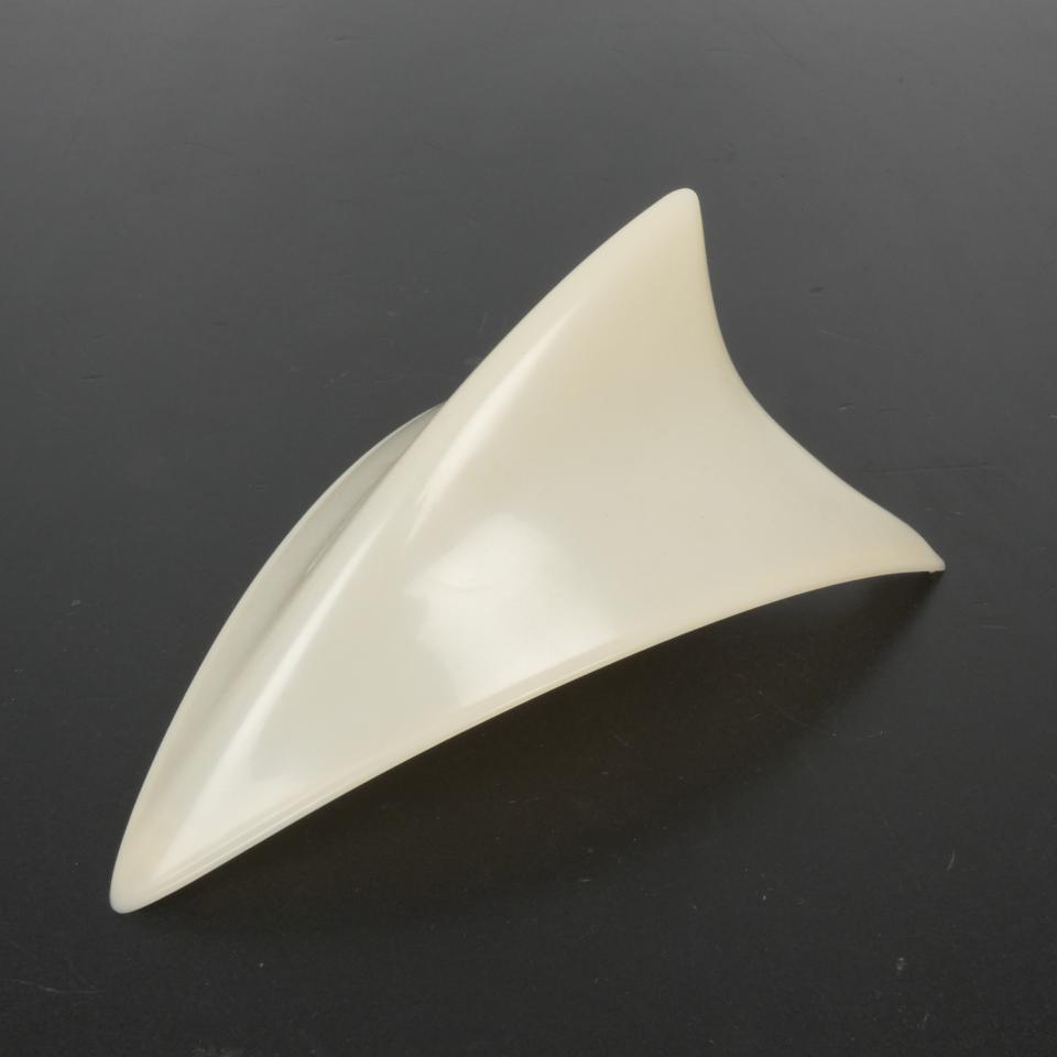 Aileron coiffe crête spoiler blanc adhésif pour casque de moto cross enduro TT