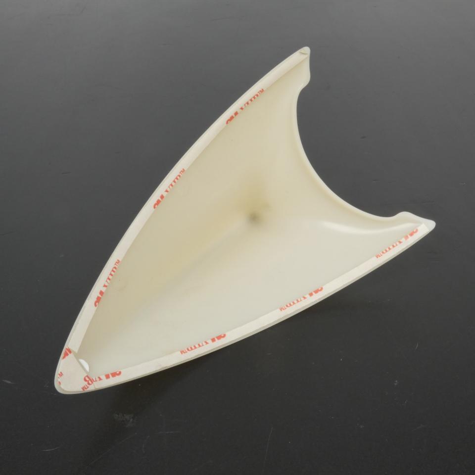 Aileron coiffe crête spoiler blanc adhésif pour casque de moto cross enduro TT