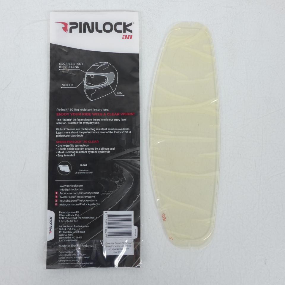 Film anti-buée PINLOCK 30 pour visière écran de casque moto Neuf