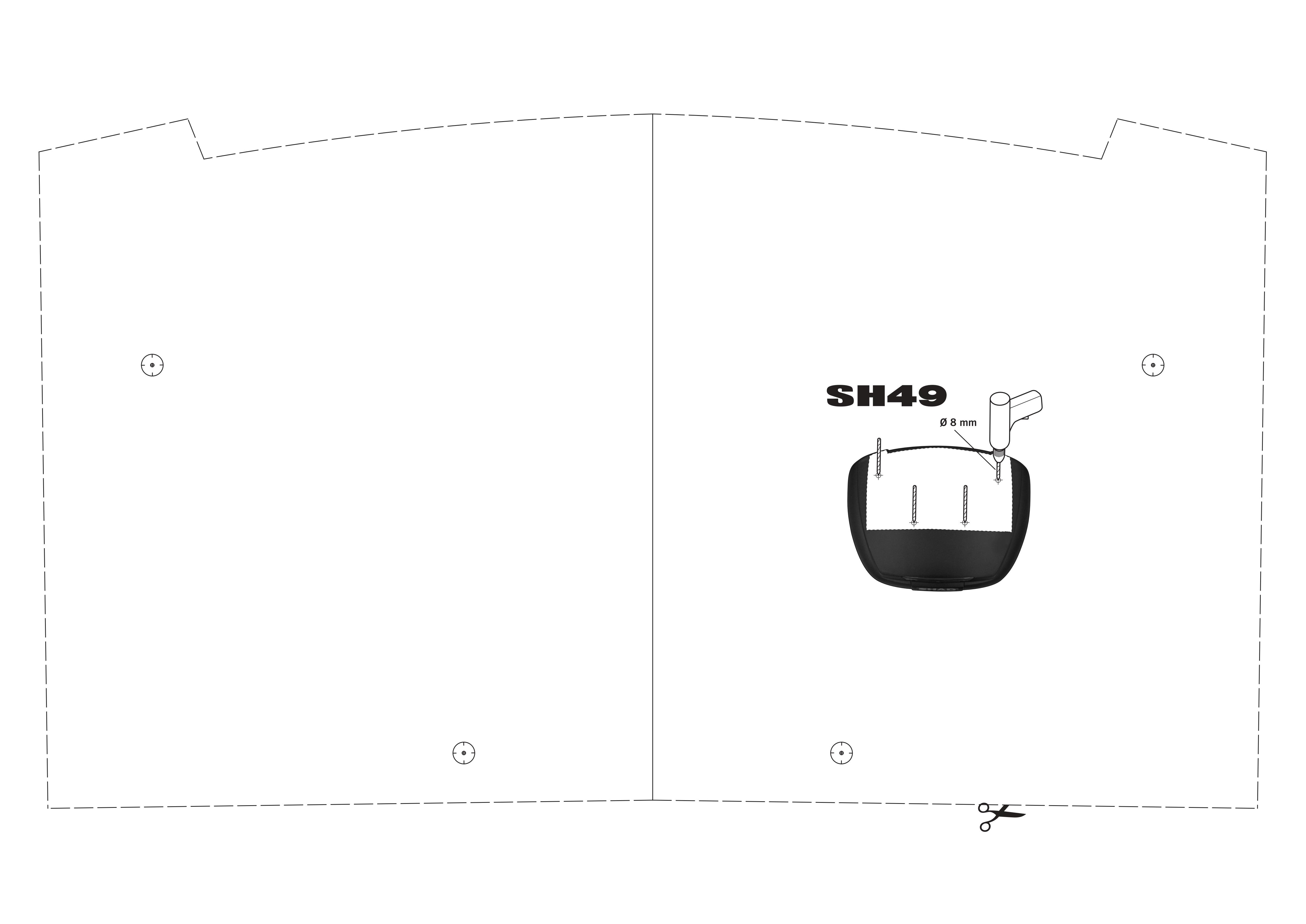 Porte bagage supérieur de top case Shad pour moto D0PS00 Neuf