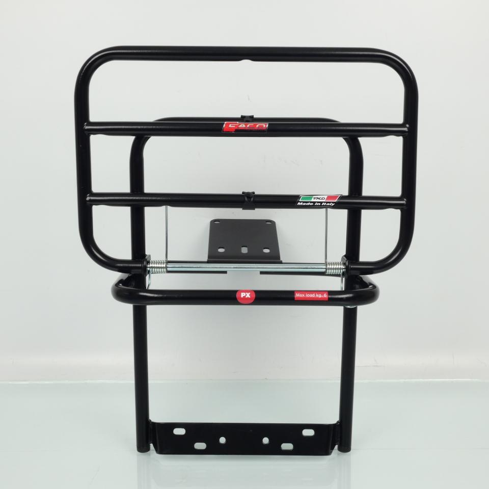 Porte bagage Faco pour scooter Piaggio 80 Vespa Pxe 1981 à 1997 noir mat Neuf