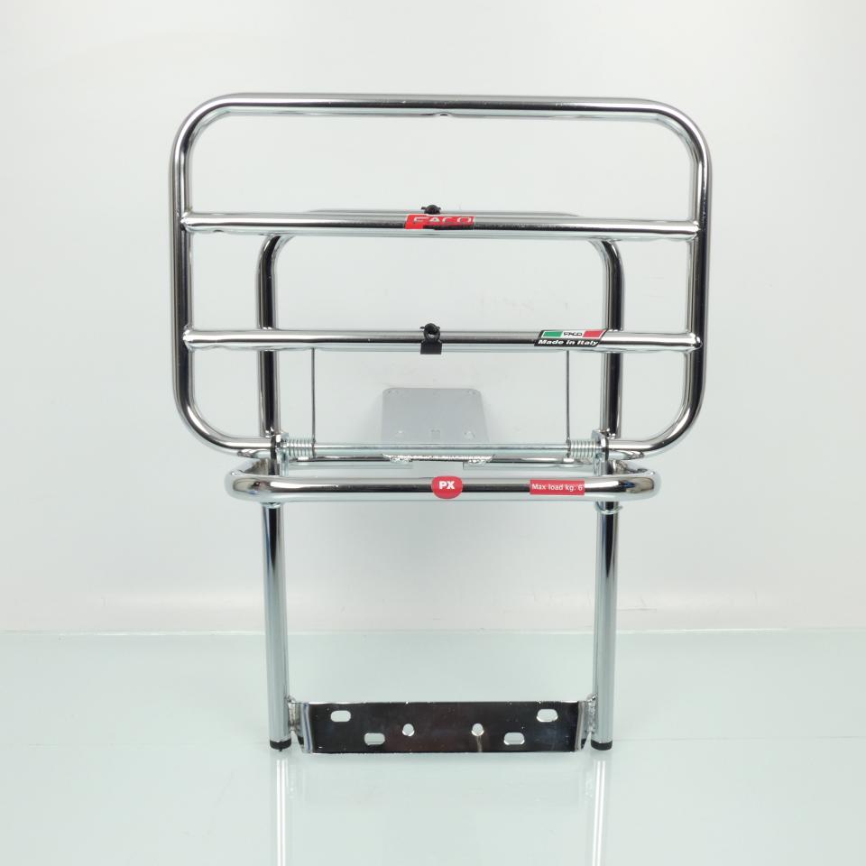 Porte bagage Faco pour scooter Piaggio 80 Vespa Pxe 1981 à 1997 chromé Neuf