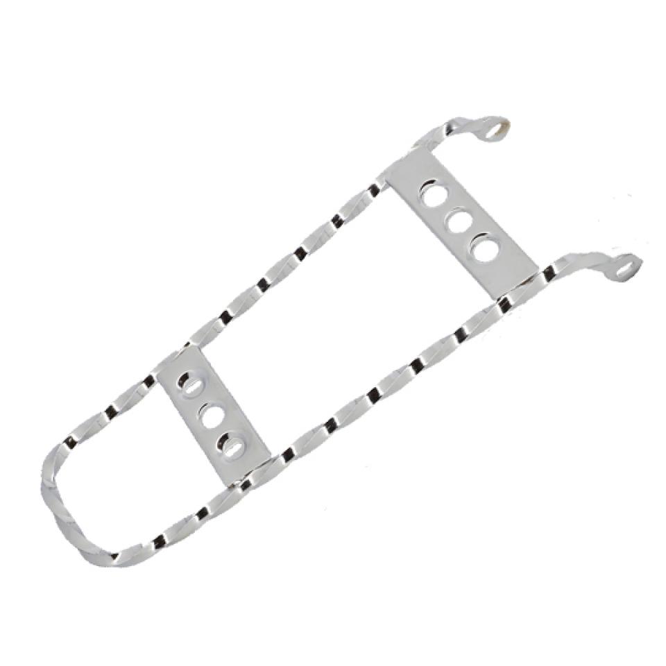 Porte bagage chromé et torsadé RSM pour mobylette Peugeot 50 103 SP Neuf