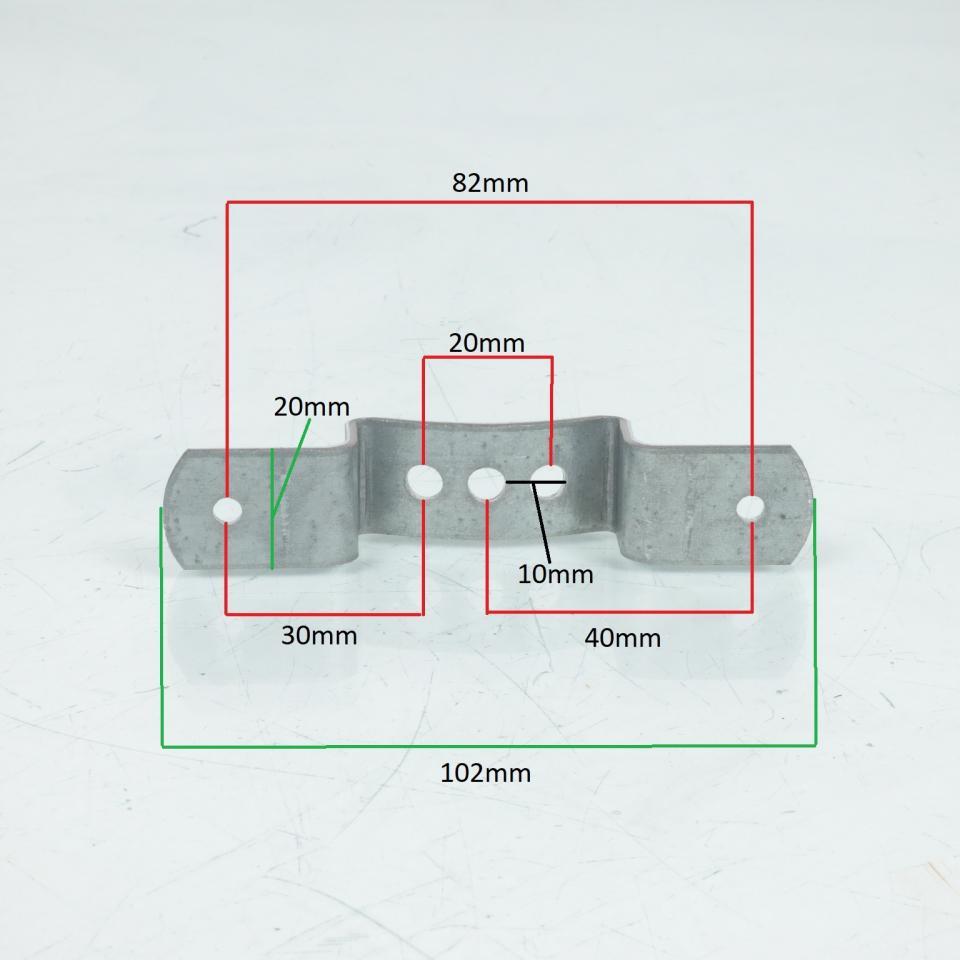 Support de plaque d'immatriculation pour Solex 3800 à fixer sur le garde boue arrière