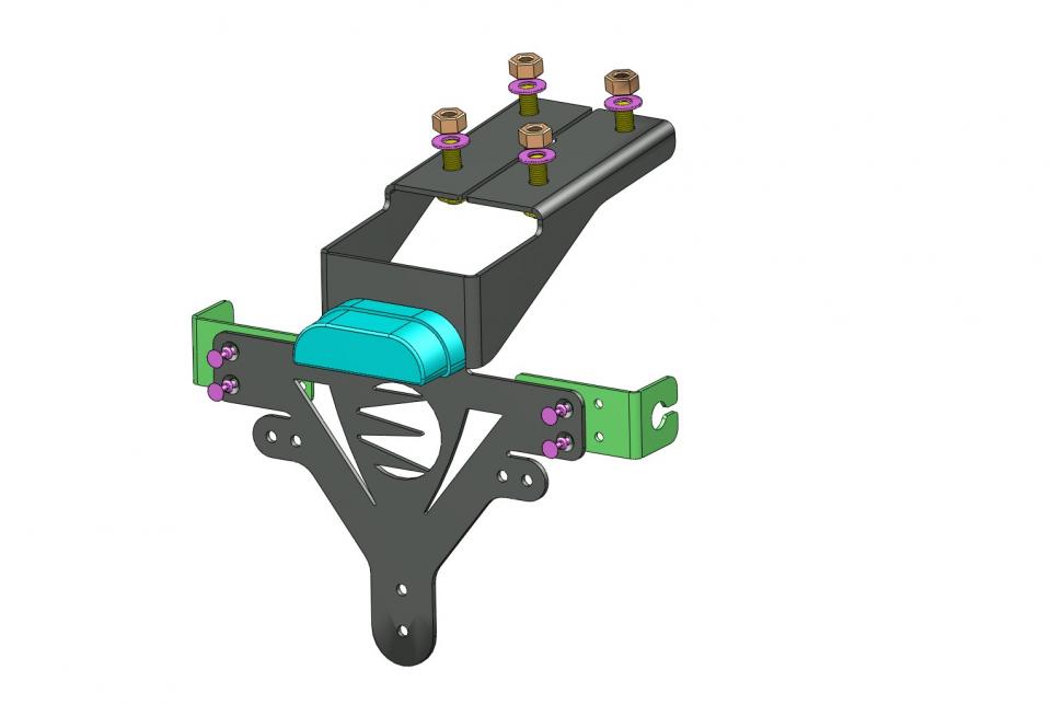 photo piece : Support de plaque d immatriculation->Kawasaki Z
