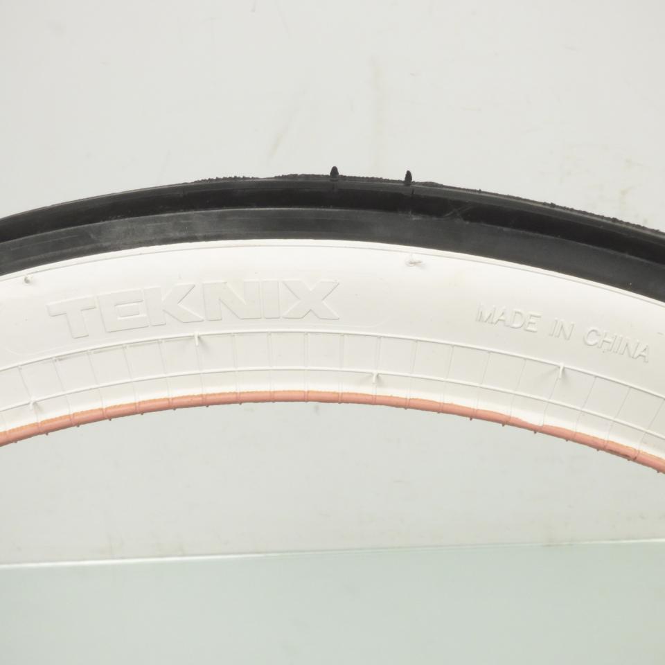 Pneu 1.75-19 Teknix Nervure solex flanc blanc 1 3/4-19 Neuf pour cyclo solex