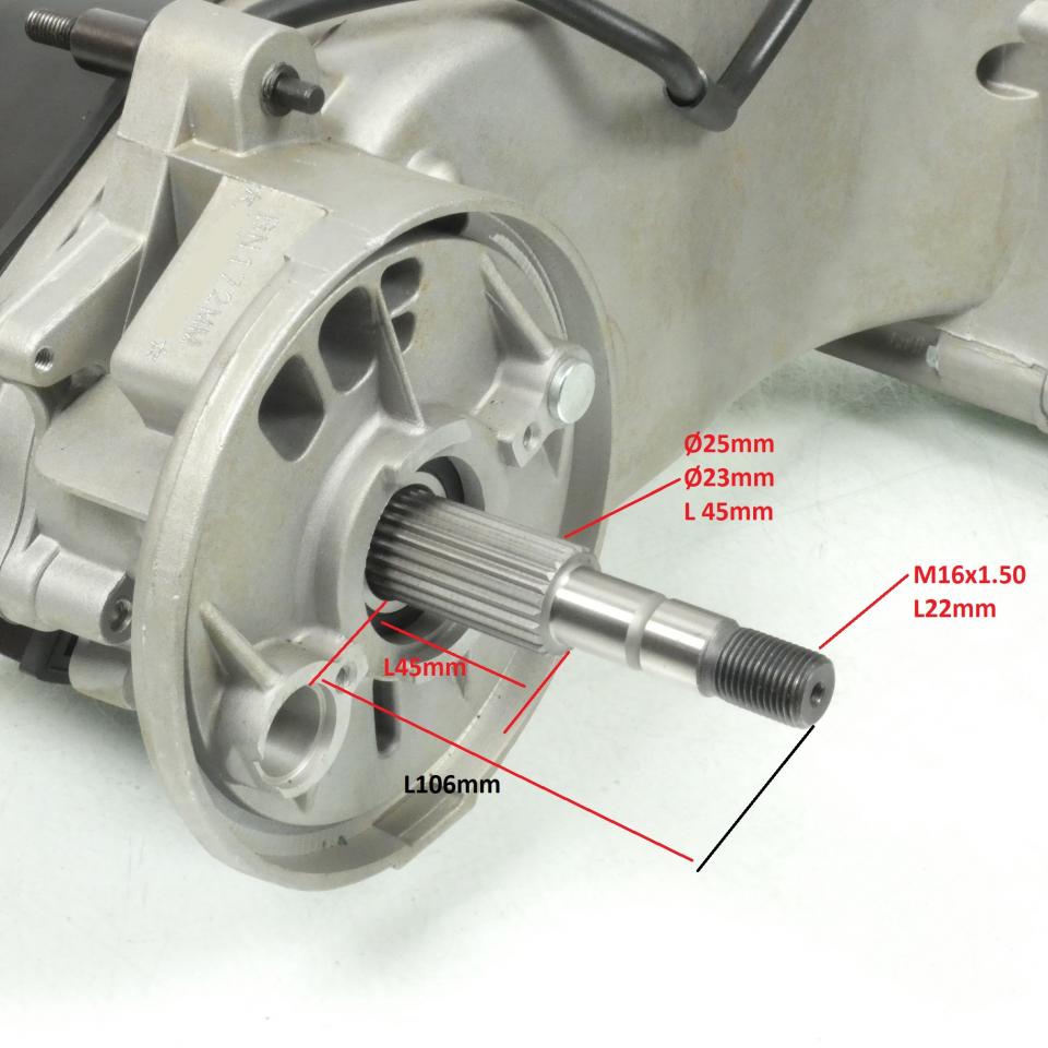 Bloc moteur origine pour scooter Motom 250 TRANCITY BN172MM / Refroidissement liquide Neuf en destockage