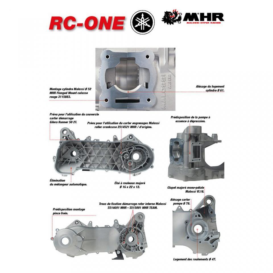 Carter moteur Malossi pour Scooter Malaguti 50 F12 Lc 5716668 / MHR RC-One 94cc Neuf