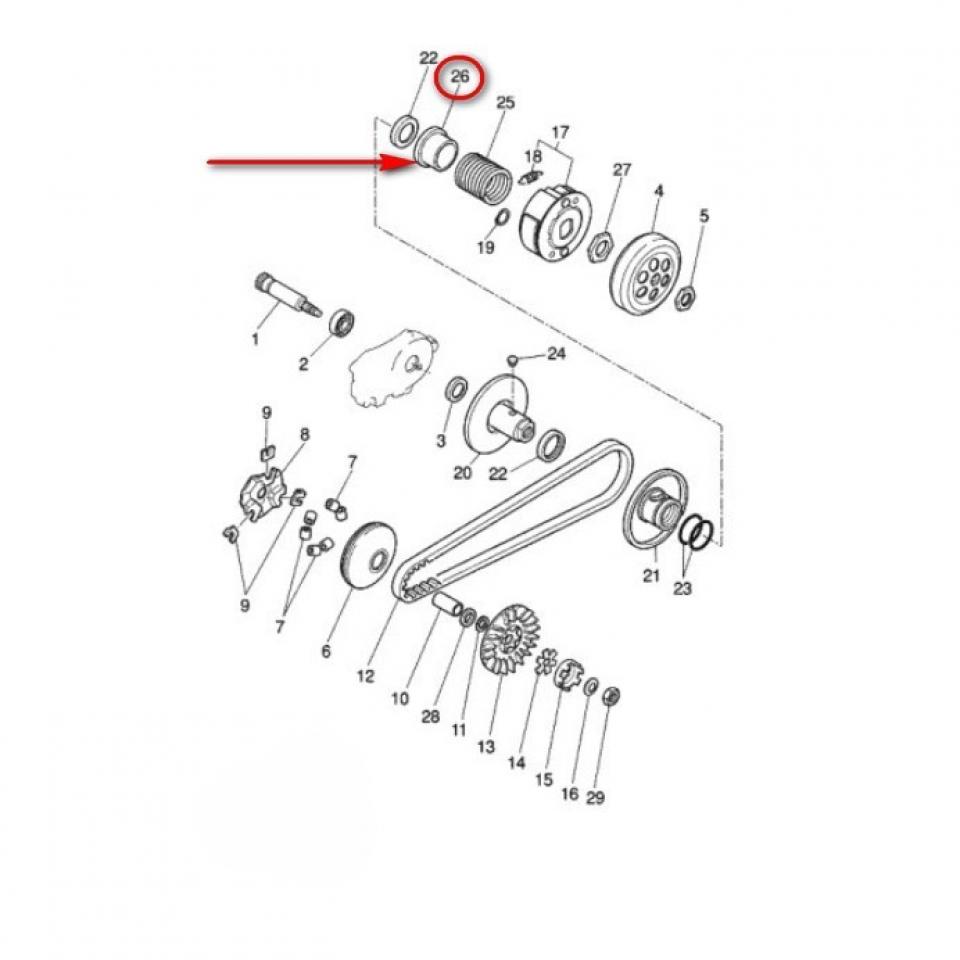 Correcteur de couple pour MBK Ovetto