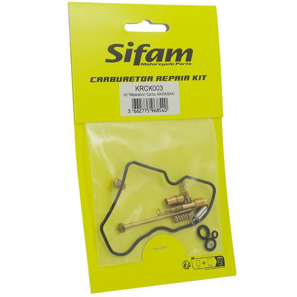 Kit réparation de carburateur Sifam pour Moto Kawasaki 500 KLE 1996 à 2007 Neuf