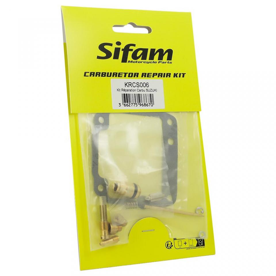 Kit réparation de carburateur Sifam pour Moto Suzuki 125 GN 1991 à 1997 Neuf