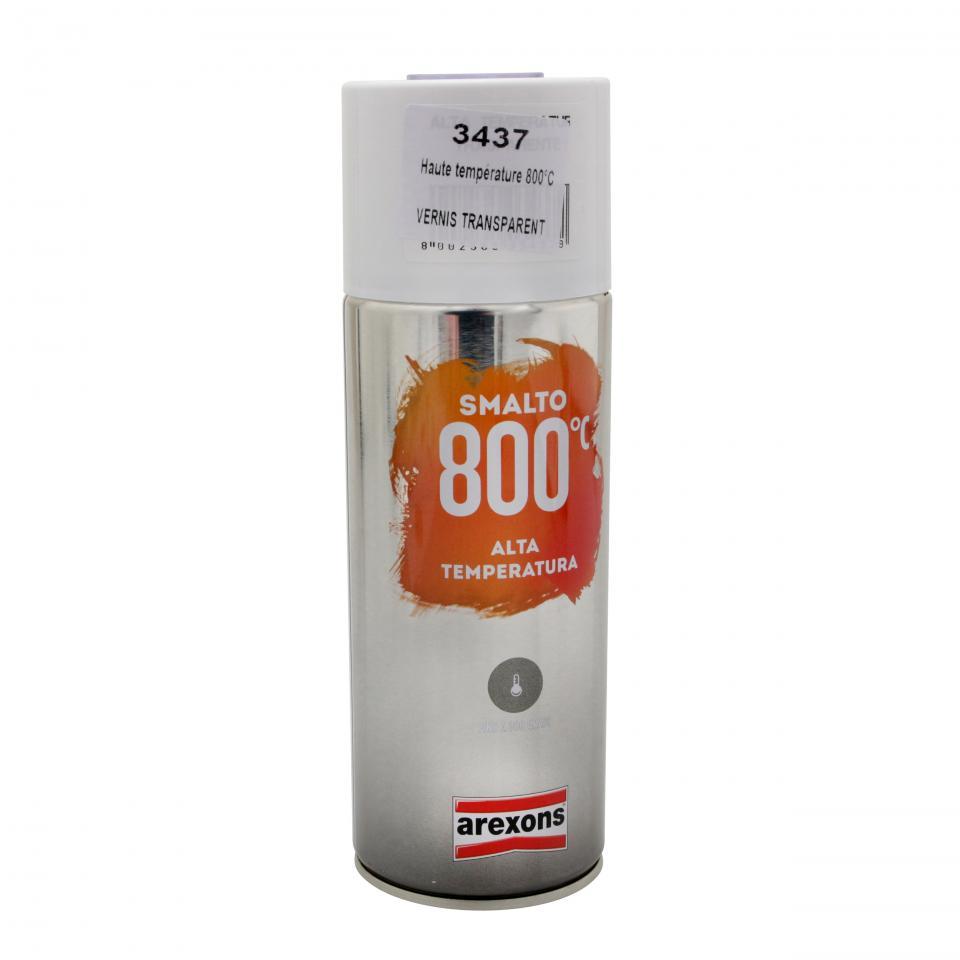 Bombe de peinture Vernis Transparent 800°C haute température Arexons 3437 pour moto