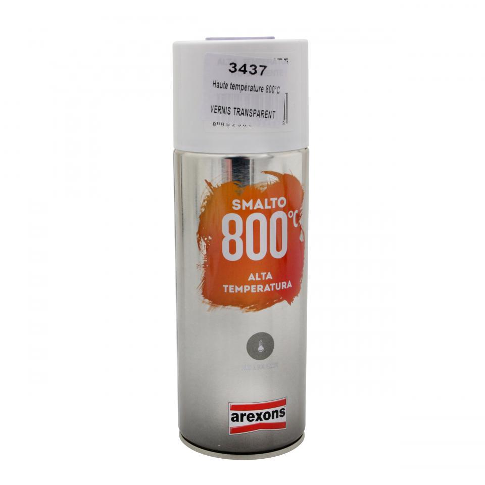 Bombe de peinture Vernis Transparent 800°C haute température Arexons 3437 pour moto