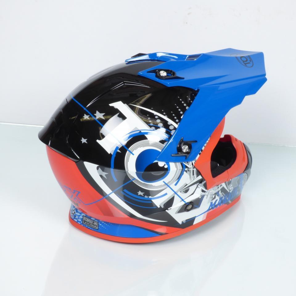 Casque pour moto cross enduro Torx Marvin Eyes Blue/Red Taille XL bleu rouge noir