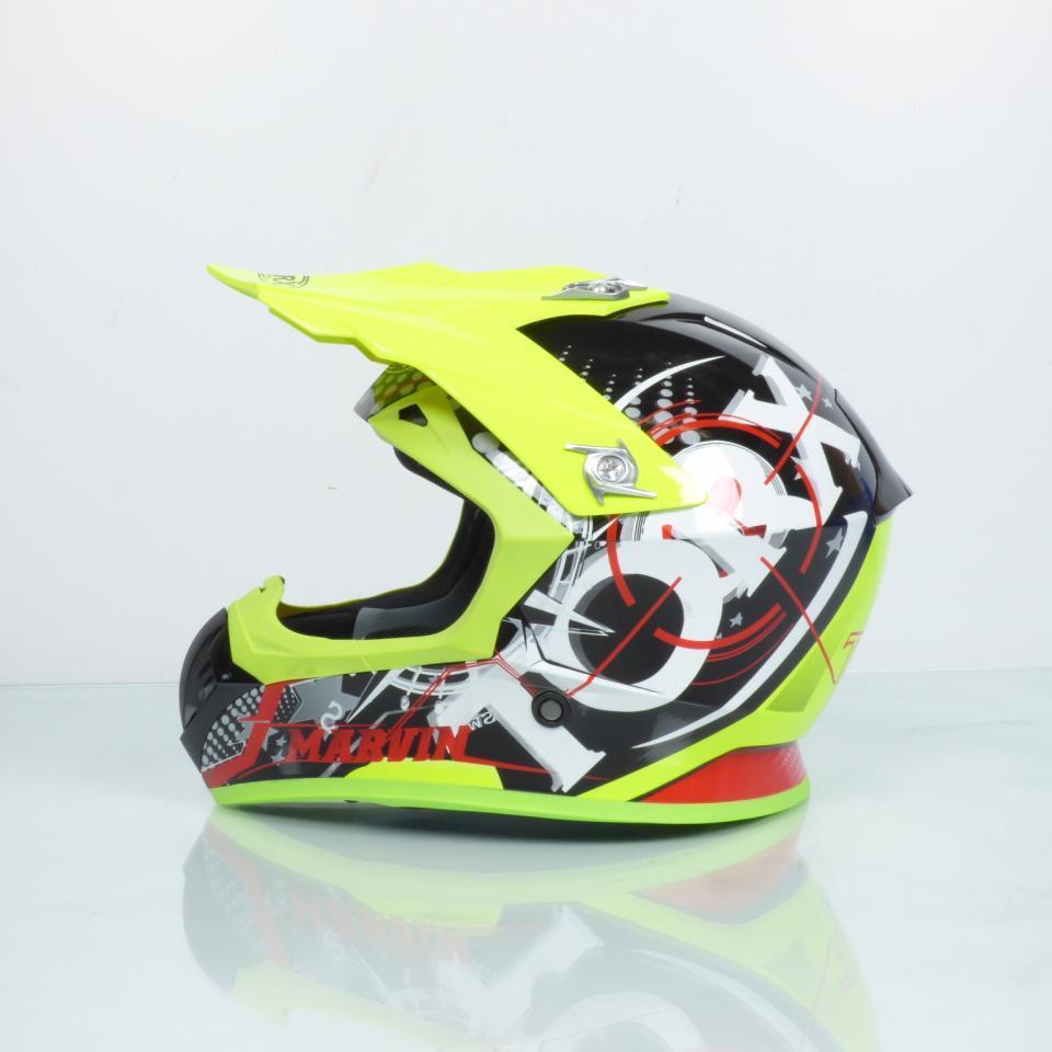 Casque pour moto cross Torx Marvin Eyes Neon Lemon Taille L jaune vert fluo