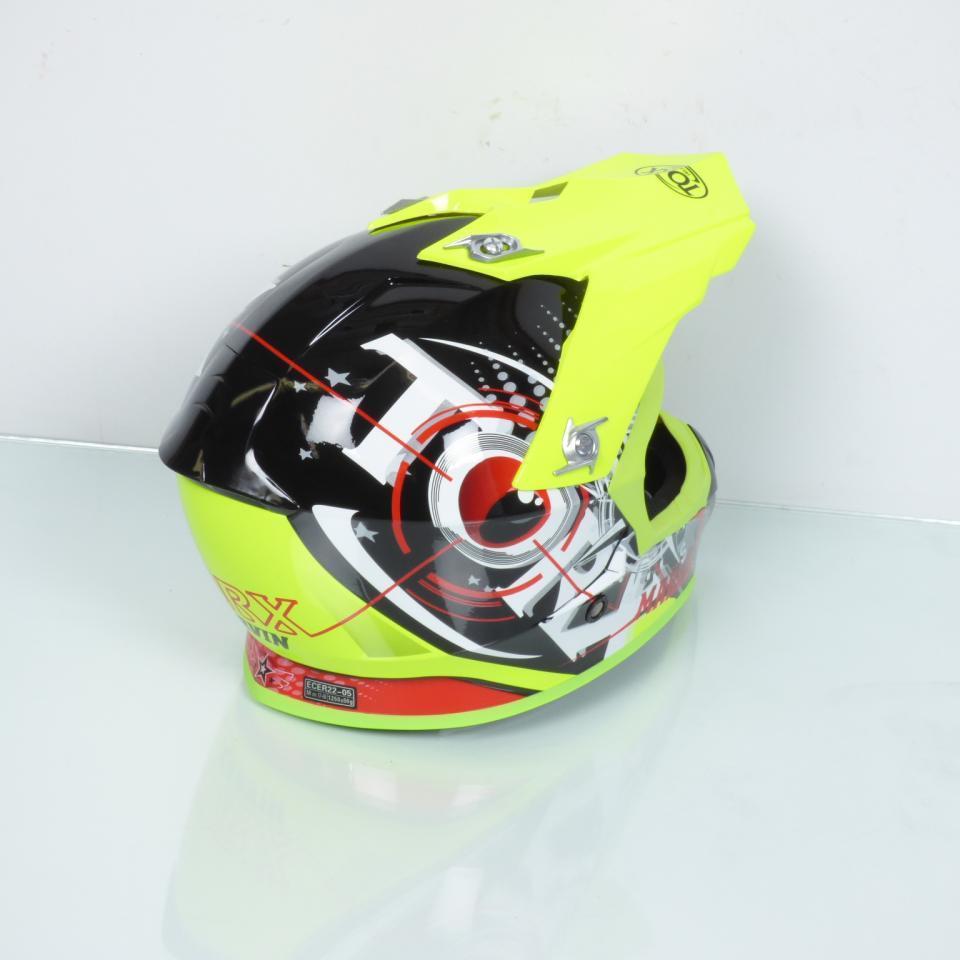 Casque pour moto cross Torx Marvin Eyes Neon Lemon Taille L jaune vert fluo