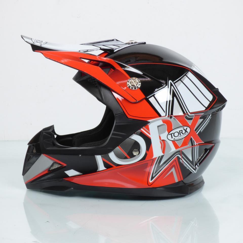 Casque intégral de motocross rouge pour enfant Torx Peter blue Taille M Neuf