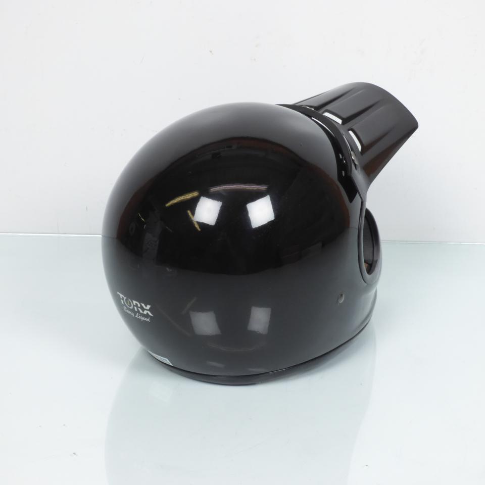 Casque pour moto cross vintage Torx Brad Glitter Black Taille M noir vert brillant