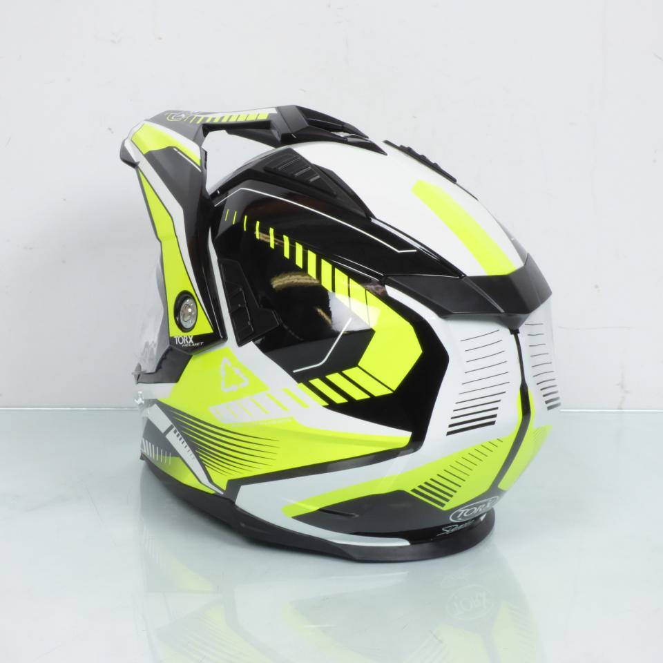 Casque Torx Dundee V Yellow Taille L 59-60cm jaune noir quad pour moto trail enduro