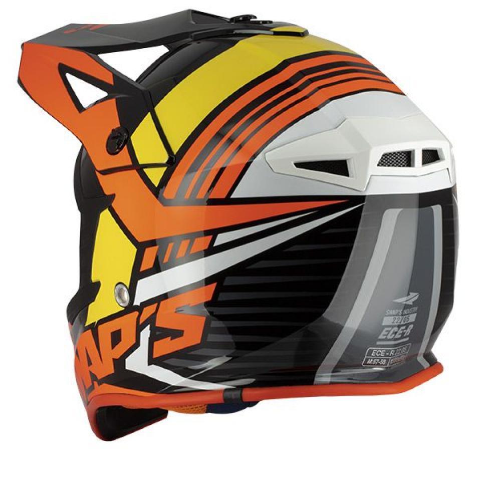 Casque cross orange noir Swap's Taille M S818 Neuf pour moto cross enduro TT