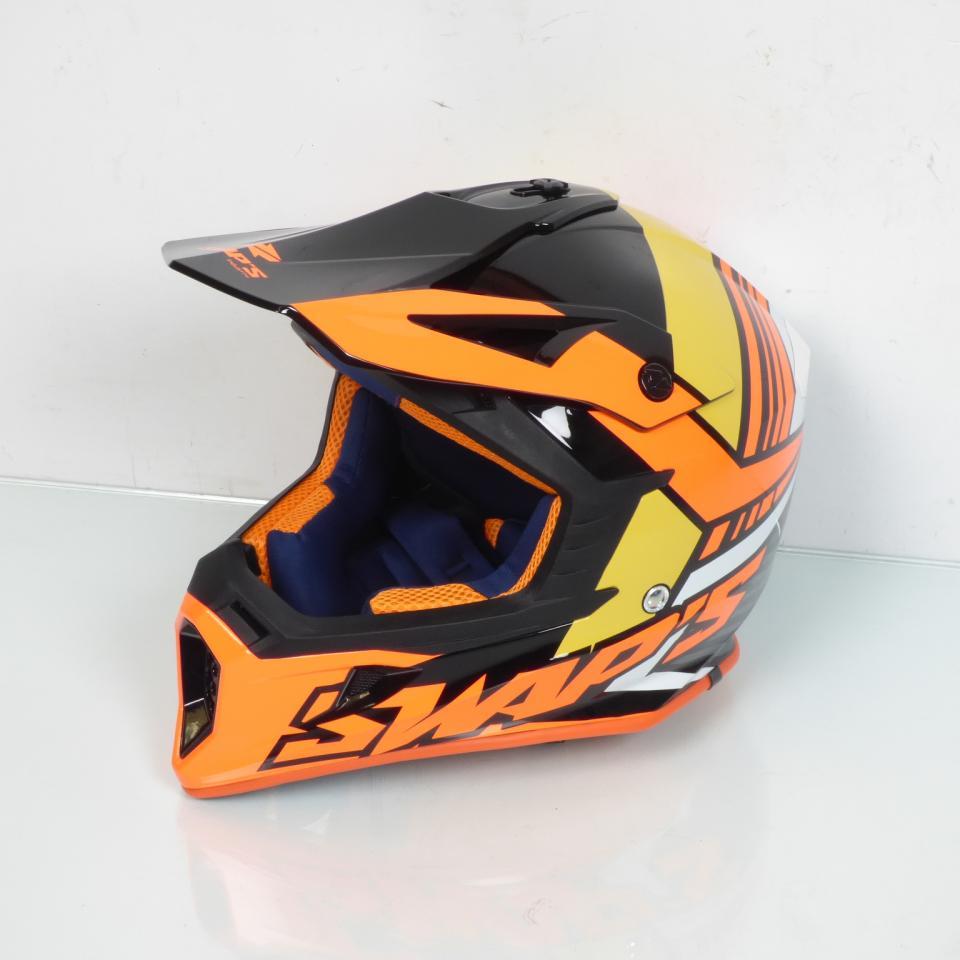 Casque cross orange noir Swap's Taille XL S818 Neuf pour moto cross enduro TT