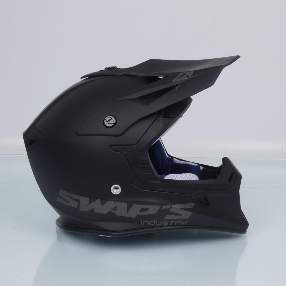 Casque pour moto cross Swaps Blur S818 noir mat taille M 59-60cm supermotard Neuf