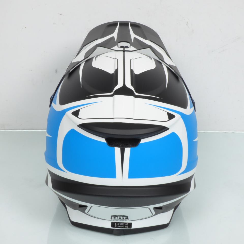 Casque moto cross enduro blanc bleu noir Z1R Rise pour homme femme Taille M Neuf