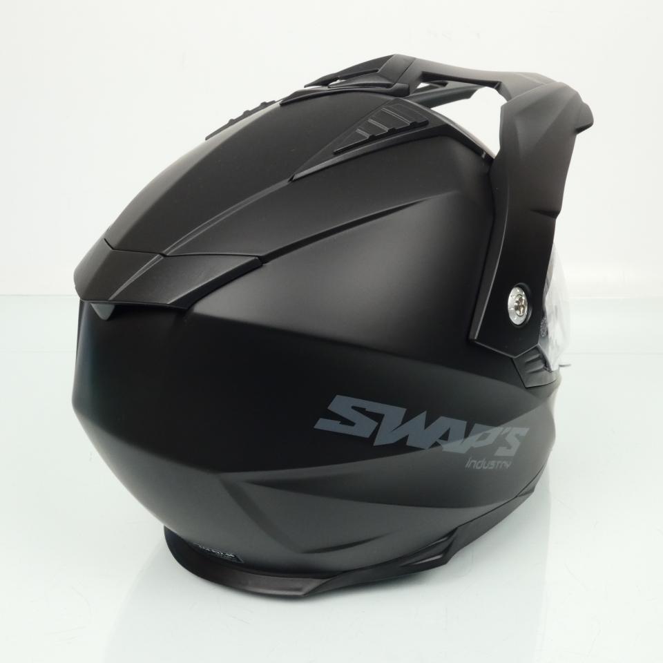 Casque pour moto cross trail Swaps Enduro S789 Crux noir mat Taille XS 53-54cm Neuf
