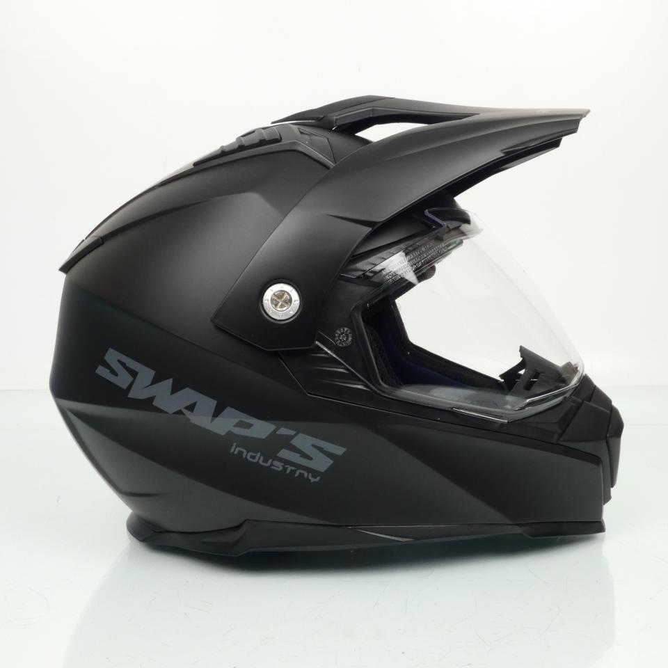 Casque pour moto cross trail Swaps Enduro S789 Crux noir mat Taille XS 53-54cm Neuf
