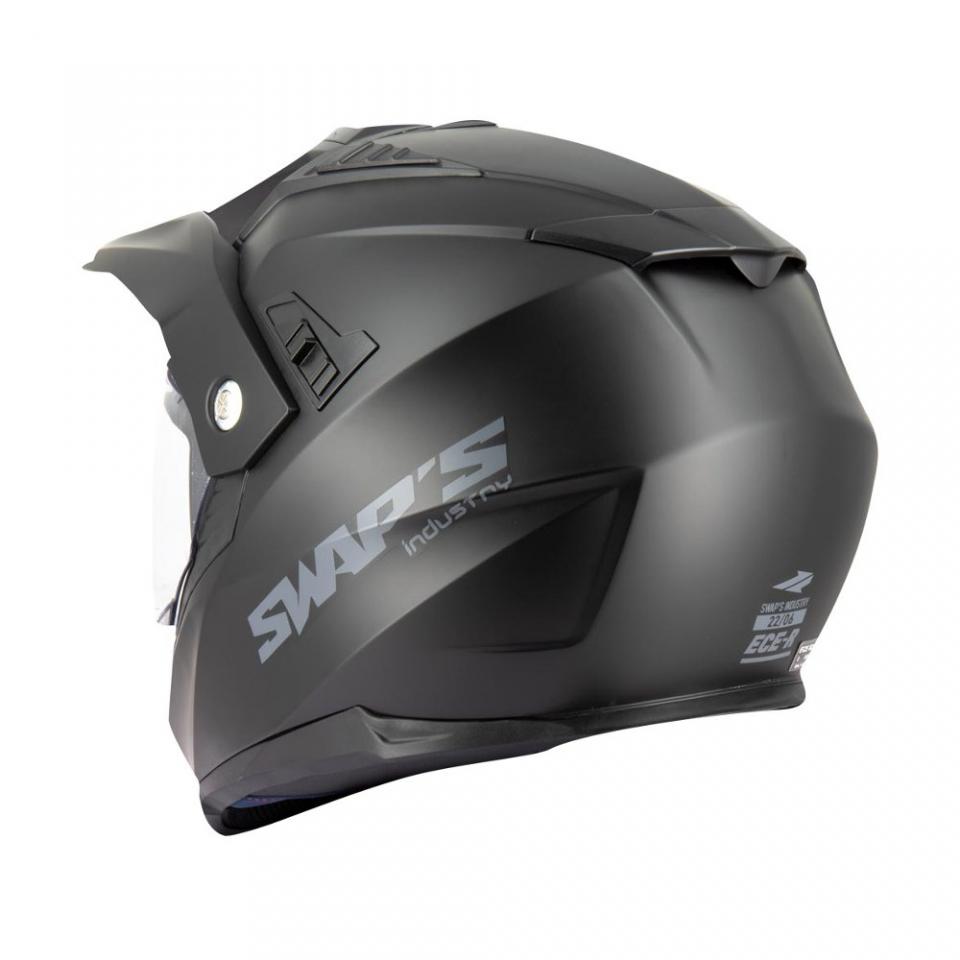 Casque pour moto cross trail Swaps Enduro S789 Crux noir mat Taille S 55-56cm Neuf