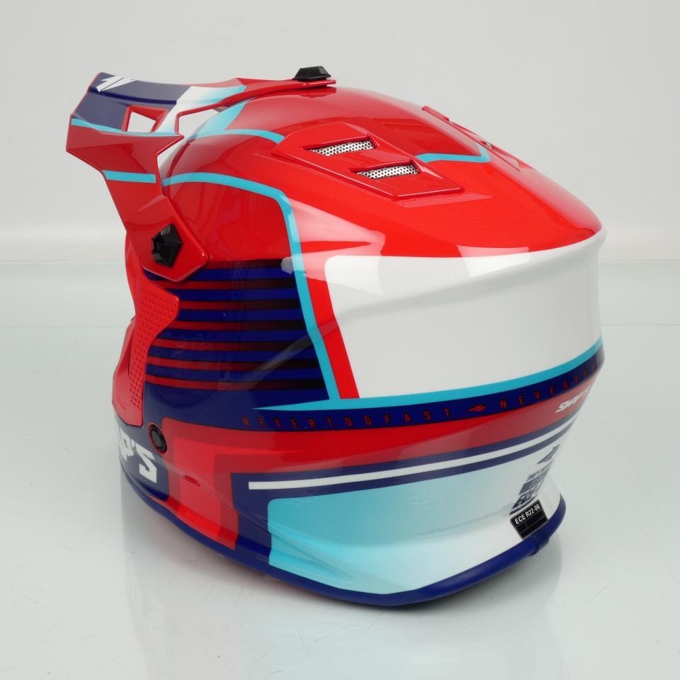 Casque de moto cross rouge pour enfant Taille L 51-52cm Swaps S886 Rock'it RED