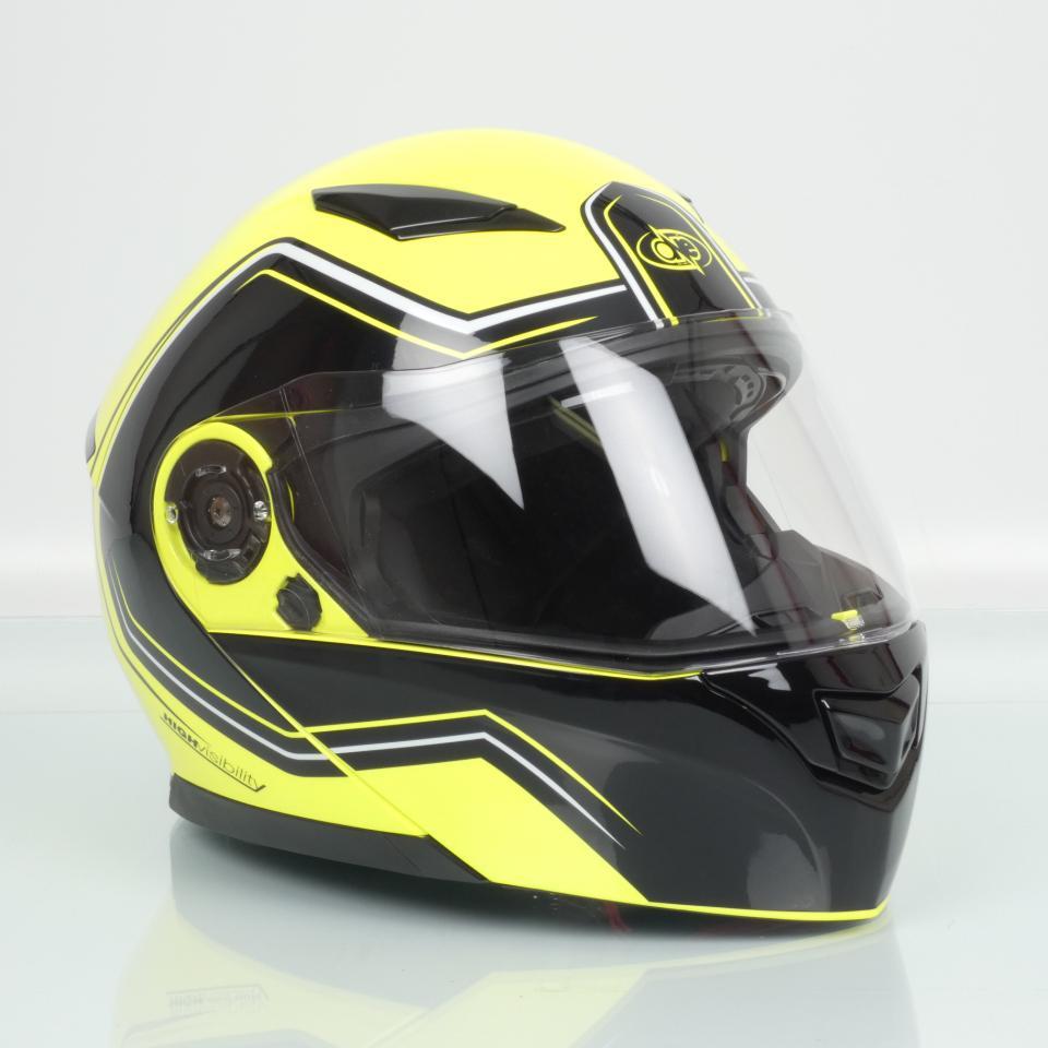 Casque pour moto modulable One Outline 2.0 jaune noir homme femme Taille XS 54cm Neuf