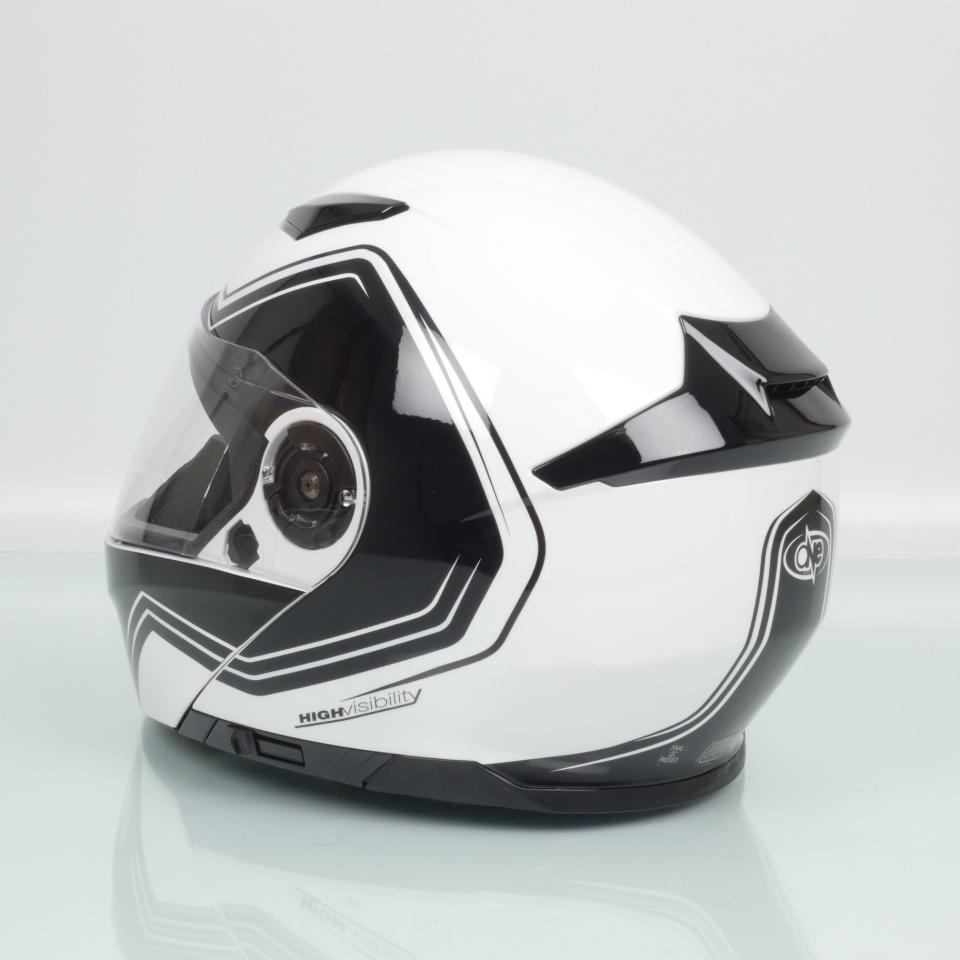 Casque pour moto modulable One Outline 2.0 blanc noir homme femme Taille XS 54cm Neuf