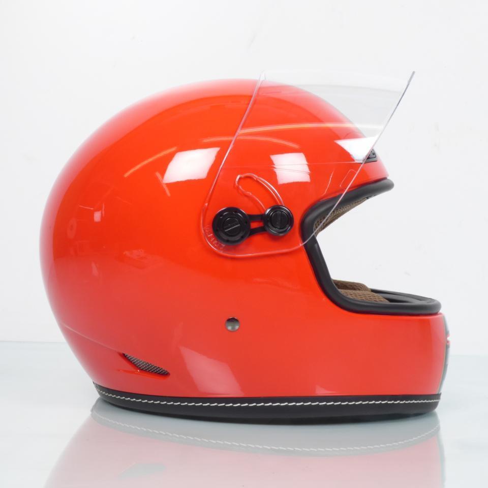 Casque de pour moto route vintage Torx Barry Legend Racer Red Shiny Taille M rouge