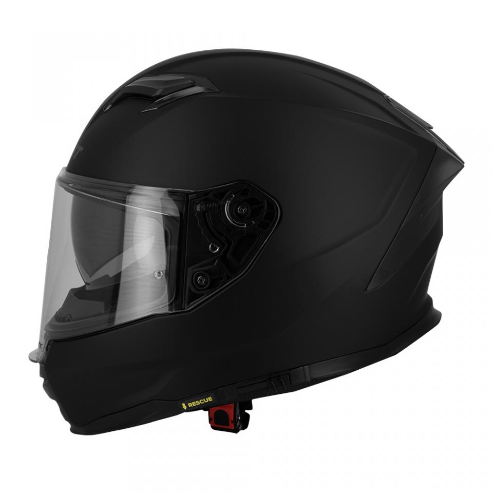 Casque intégral noir mat Taille S 55-56cm pour homme femme Eight VENGE R S442