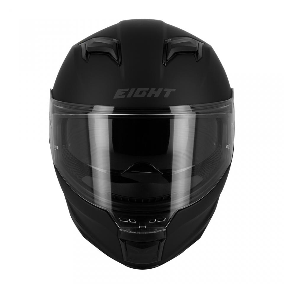 Casque intégral noir mat Taille M 57-58cm pour homme femme Eight VENGE R S442