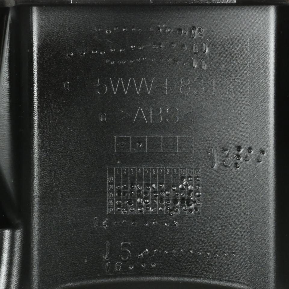 Tablier arrière pour scooter MBK 50 Spirit 2004-17 5WW-F8311-01-PS Noir brillant