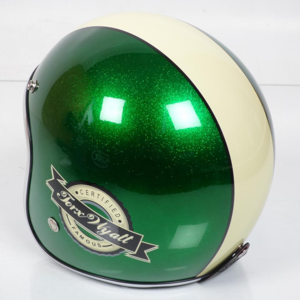 Casque jet Torx pour Deux Roues Torx Taille S Wyatt Famous Glitter Green / 55-56cm Neuf