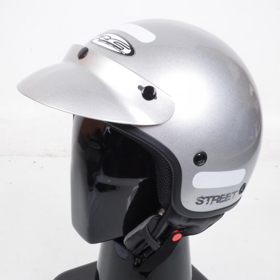 Casque jet RC Helmets pour Deux Roues RC Helmets Taille XL 61cm / STREET gris argent Neuf en destockage