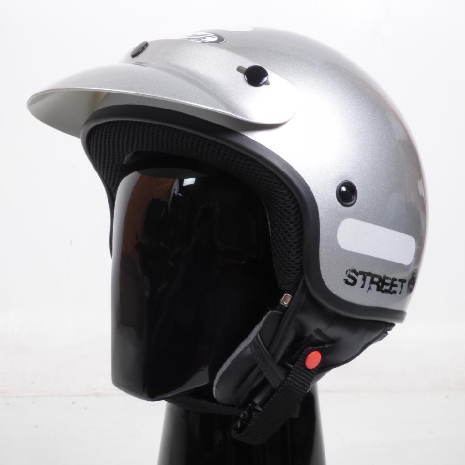 Casque jet RC Helmets pour Deux Roues RC Helmets Taille XL 61cm / STREET gris argent Neuf en destockage