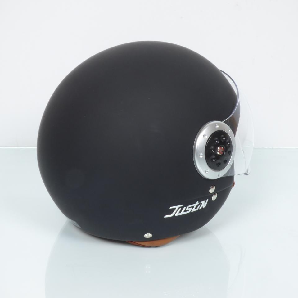Casque jet Torx Justin Black Matt noir mat Taille XS 53-54cm pour moto scooter Neuf