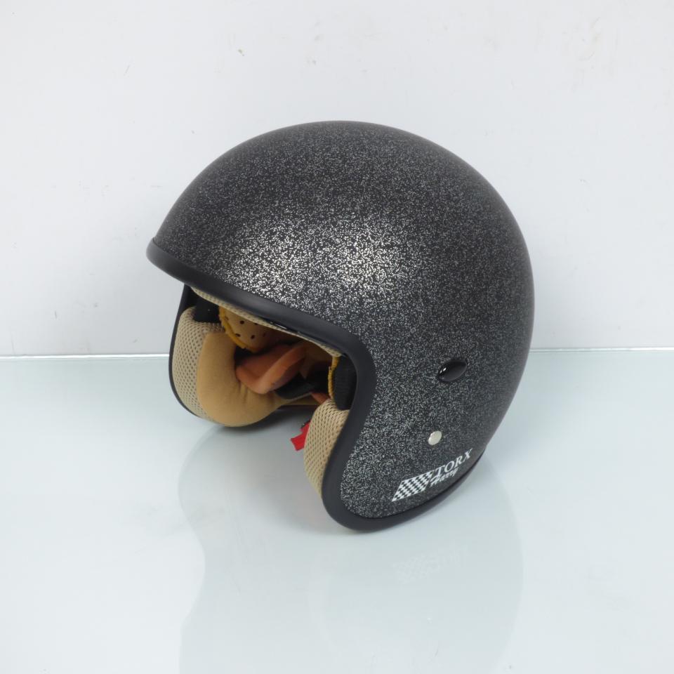 Casque jet gris pour homme femme Torx Taille XS Harry Glitter Matt Anthracite