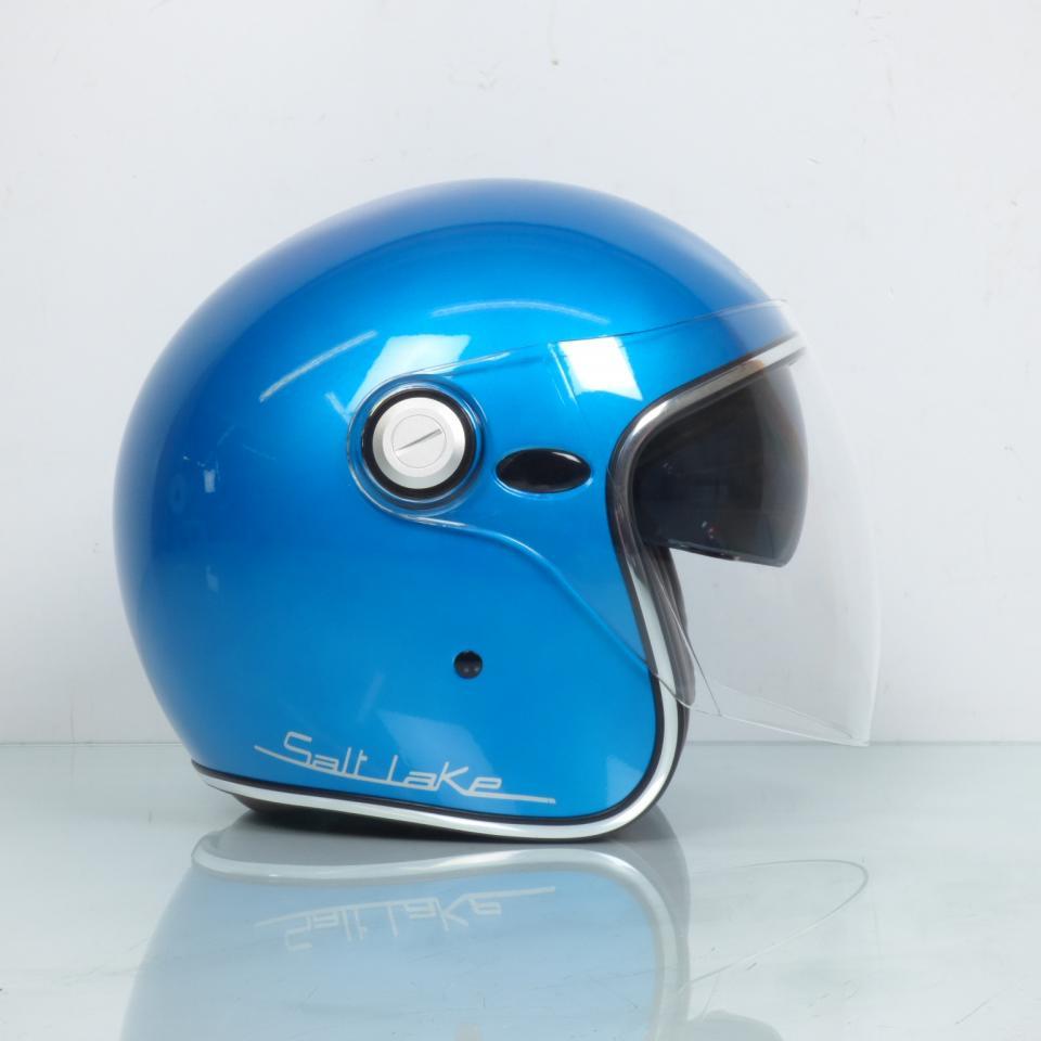 Casque jet moto scooter Torx Salt Lake Rainbow Blue Gloss Taille S 55-56cm pour homme femme neuf
