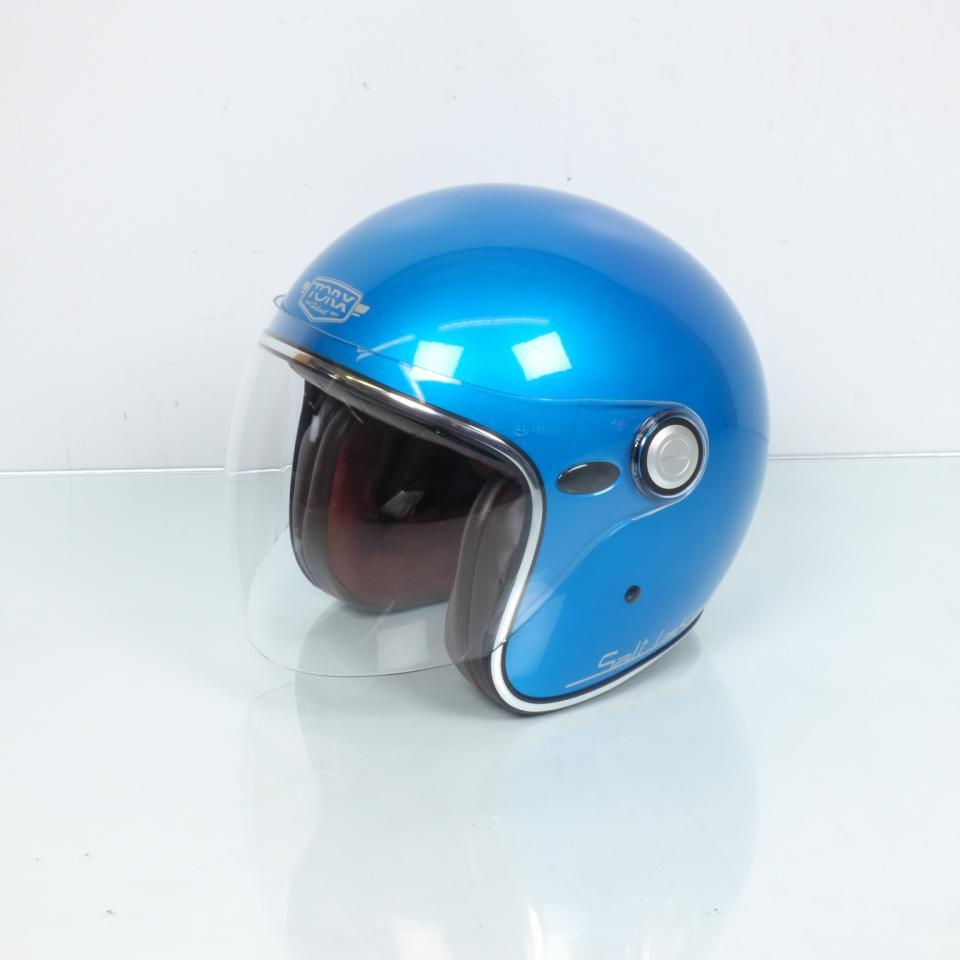 Casque jet homme femme Taille XL 61-62 Torx Salt Lake Rainbow Blue Gloss neuf