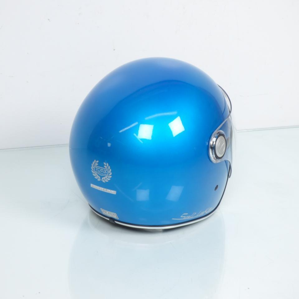 Casque jet moto scooter Torx Salt Lake Rainbow Blue Gloss Taille XXL 63-64cm pour homme femme neuf