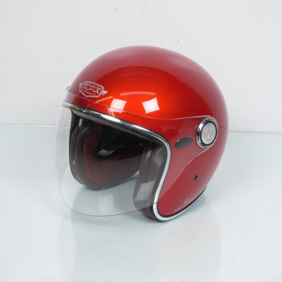 Casque jet homme femme Taille XS 53-54 Torx Salt Lake Rainbow Red Gloss neuf