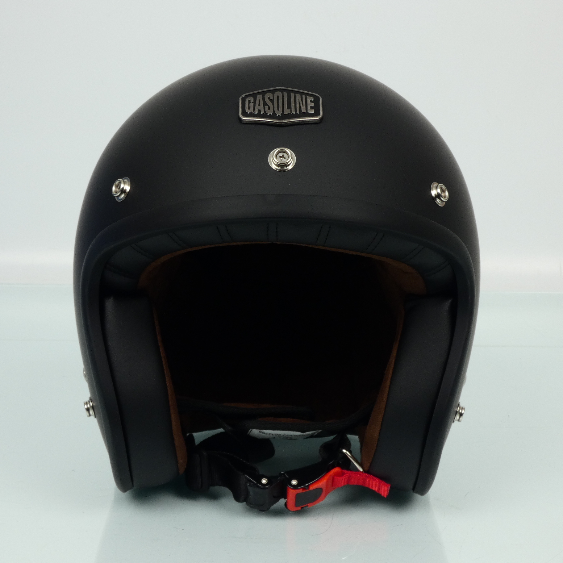 Casque jet Gasoline Cafe Racer S250 noir mat pour moto Taille M 57-58cm Neuf
