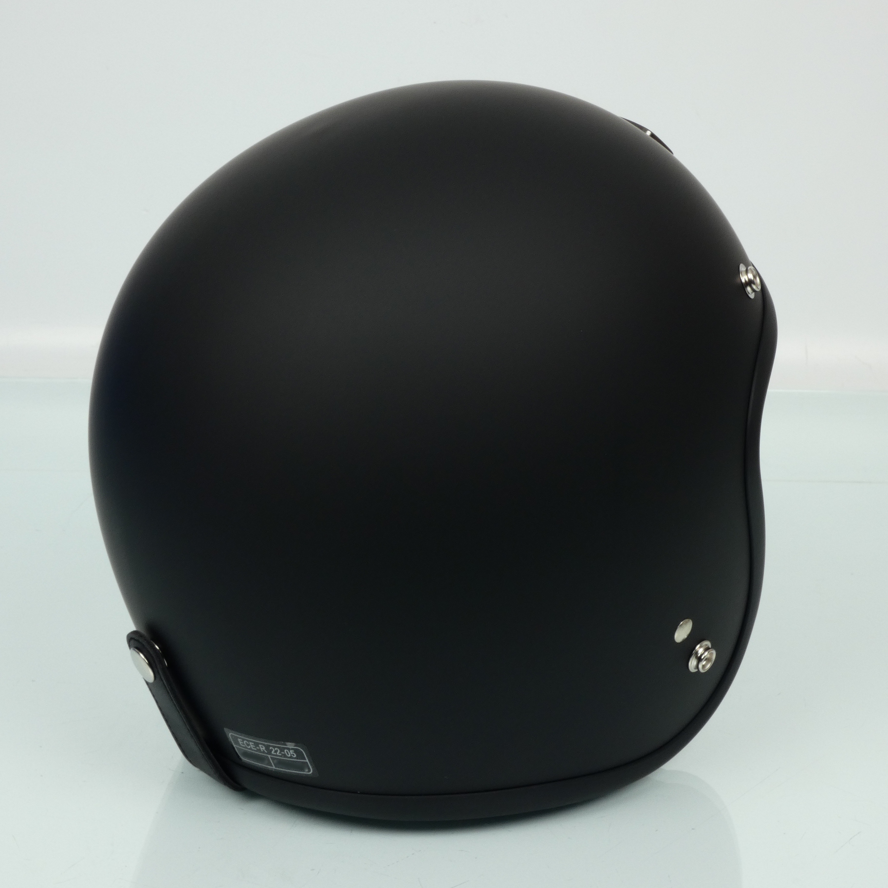 Casque jet Gasoline Cafe Racer S250 noir mat pour moto Taille XL 61-62cm Neuf